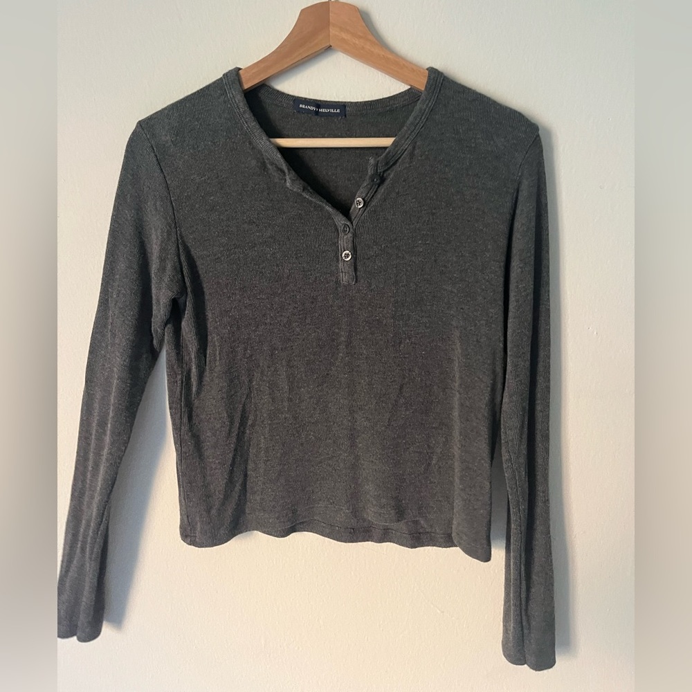 Brandy Melville gray long sleeve